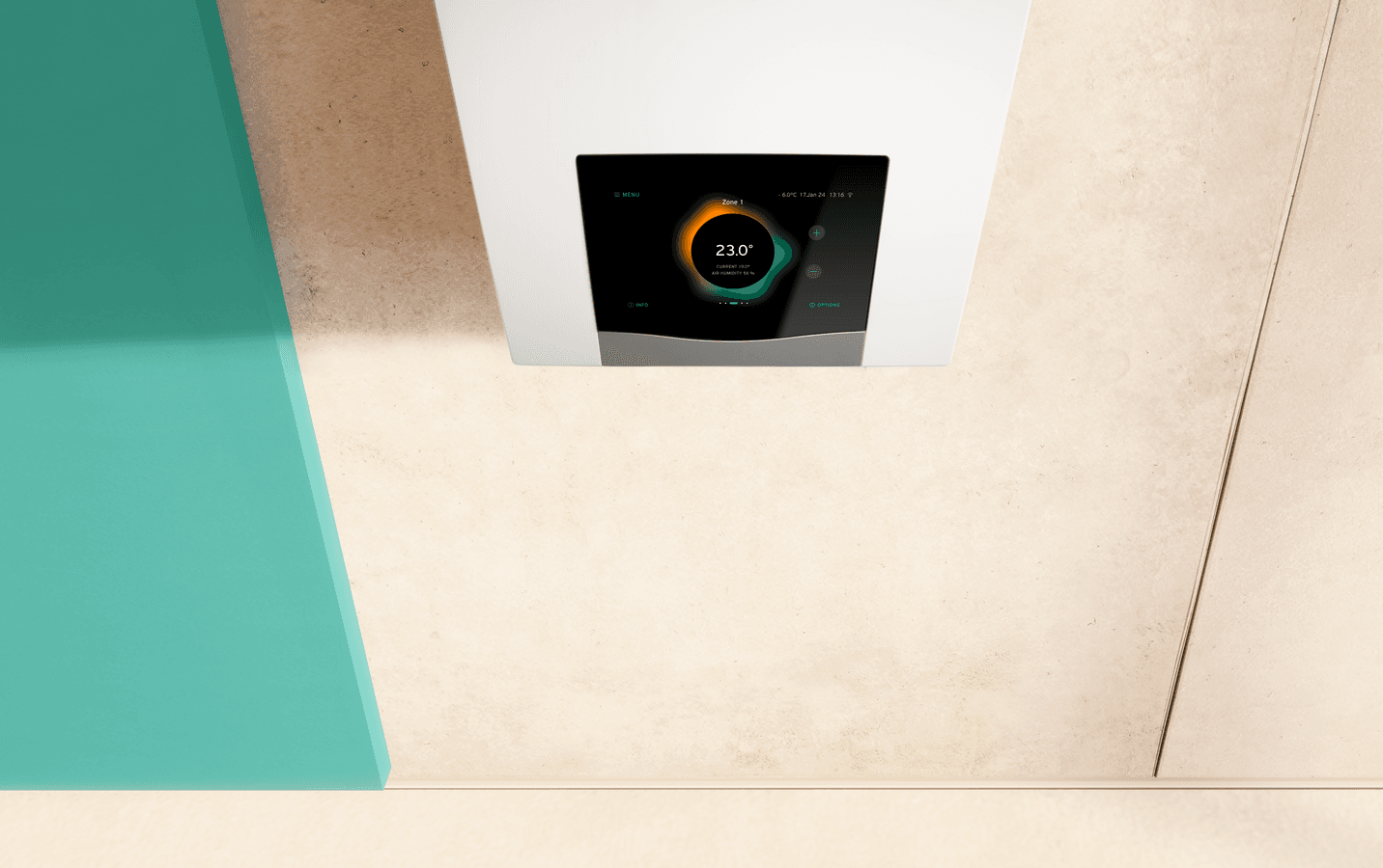 Intuïtieve touchscreen-interface.