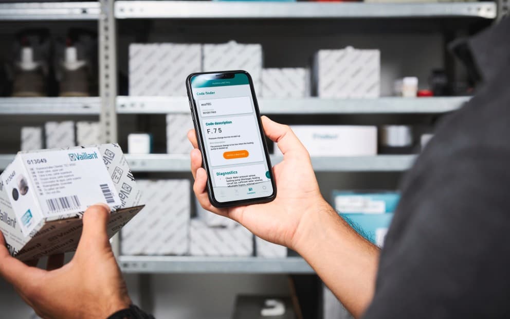 myVaillant Pro Service: Nu met onderdelencatalogus.