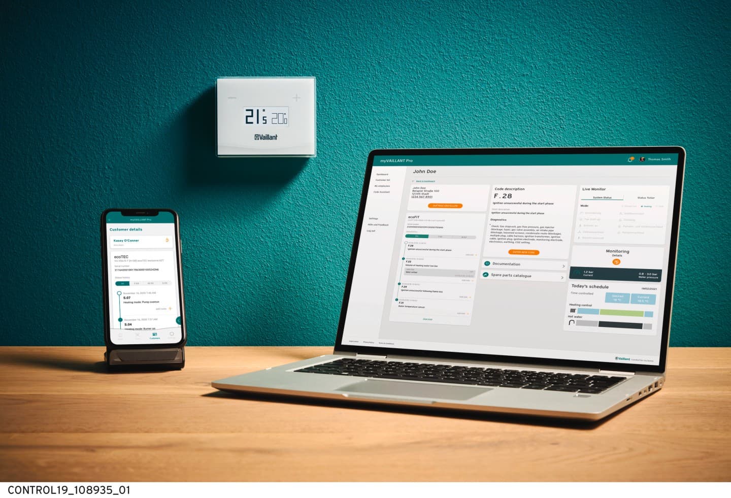 Connectiviteit op afstand op laptop en smartphone