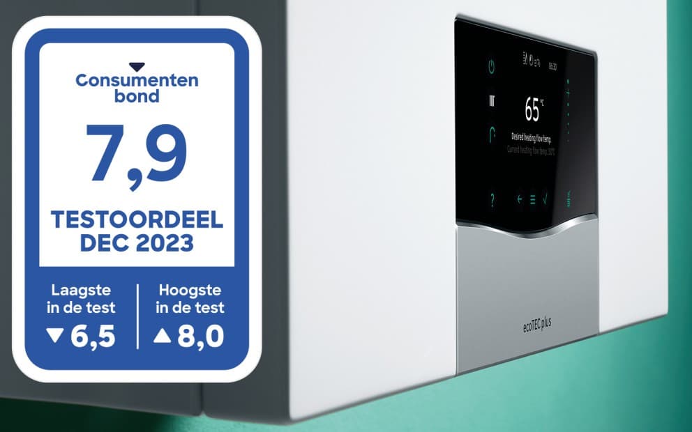 ecoTEC plus met Consumentenbond label