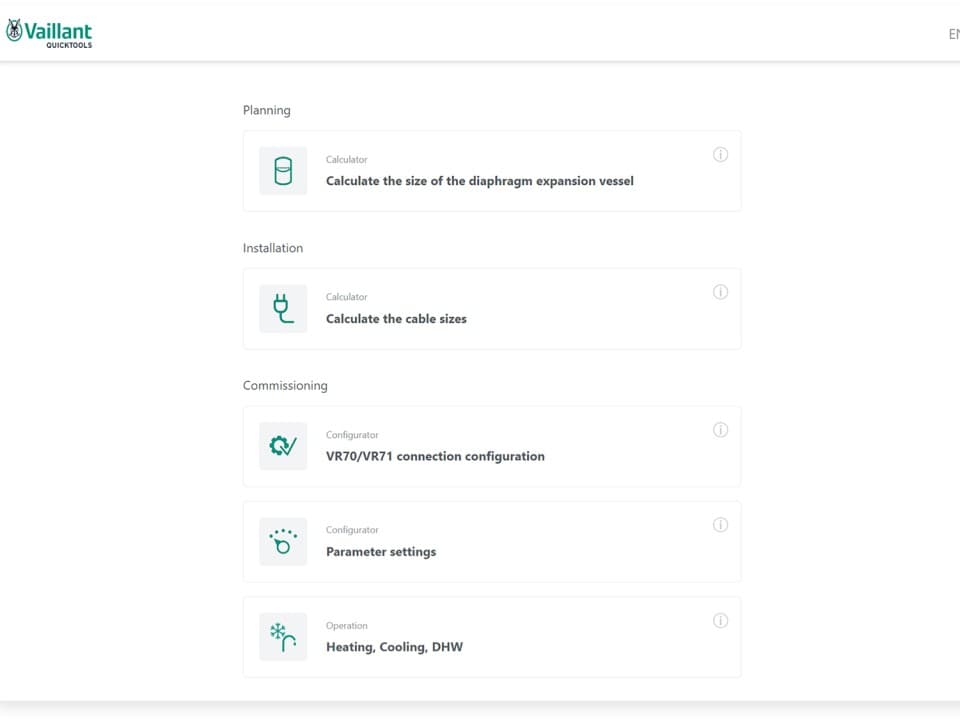 Overzicht Quicktools