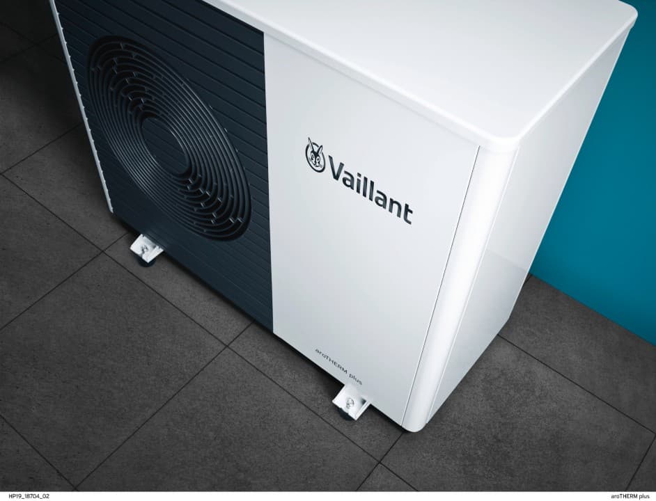 Buitenunit van een Vaillant warmtepomp