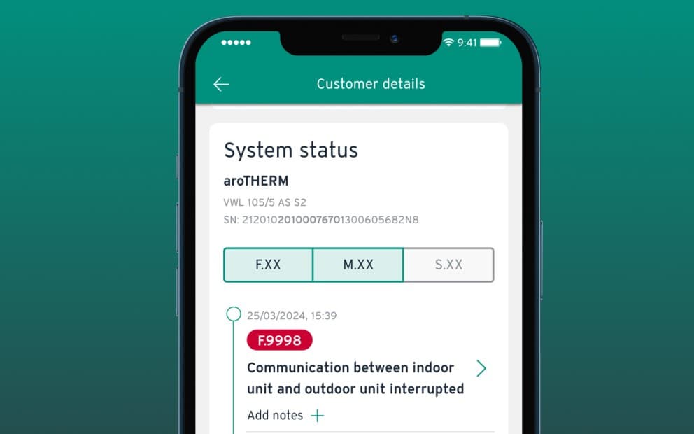 API mobiele applicatie Vaillant